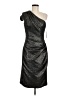 Jovani 100% Polyester Metallic Silver Cocktail Dress Size 6 - photo 1