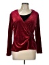 Elementz Burgundy Long Sleeve Blouse Size L - photo 1