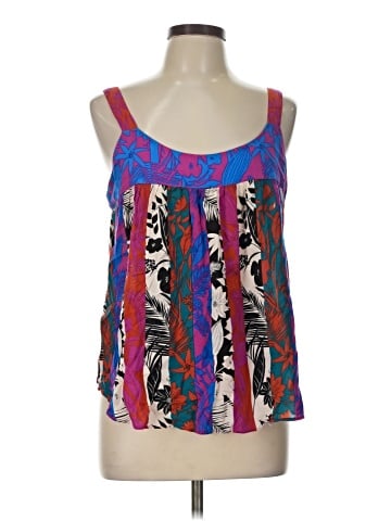 Rose + Olive Sleeveless Blouse (view 1)