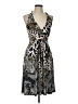 Just Love Animal Print Gray Cocktail Dress Size L - photo 1