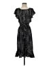 Max Studio Polka Dots Black Casual Dress Size S - photo 1