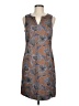 Nine West Paisley Gray Casual Dress Size 8 - photo 1