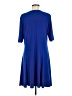 Susan Graver Solid Blue Casual Dress Size M (petite) - photo 2