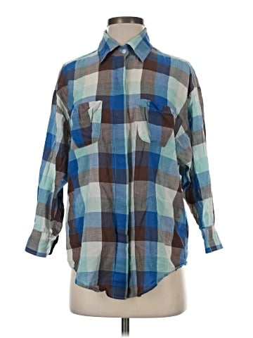 Elizabeth and James 3/4 Sleeve Button-Down Shirt (view 1)