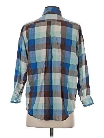 Elizabeth and James 3/4 Sleeve Button-Down Shirt (view 2)