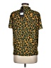 Scotch & Soda 100% Polyester Animal Print Green Short Sleeve Blouse Size M - photo 2