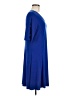 Susan Graver Solid Blue Casual Dress Size M (petite) - photo 4