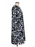 Ann Taylor LOFT Print Blue Casual Dress Size L - photo 4