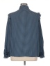 Who What Wear 100% Polyester Houndstooth Blue Long Sleeve Blouse Size XL - photo 2