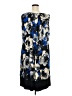 Perceptions Print Blue Casual Dress Size 20 - photo 2