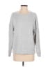 Lou & Grey Solid Silver Pullover Sweater Size M - photo 1