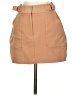 Express Solid Tan Casual Skirt Size XS - photo 1