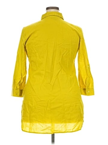 Ashley Stewart 3/4 Sleeve Button-Down Shirt (view 2)