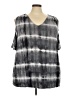 Terra & Sky Gray Short Sleeve Top Size 2X - photo 1