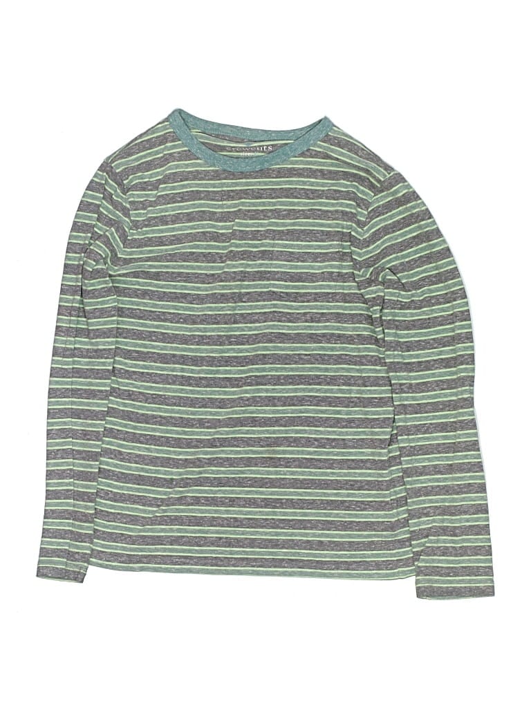 Pre-owned Crewcuts Kids' Long Sleeve T-shirt In Green