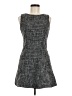 Monteau 100% Polyester Tweed Gray Casual Dress Size M - photo 1