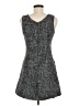 Monteau 100% Polyester Tweed Gray Casual Dress Size M - photo 2