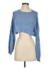 Thanne Blue Long Sleeve Top Size S - photo 1