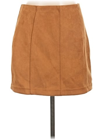Shinestar Faux Leather Skirt (view 1)