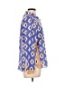 Zara Argyle Blue 3/4 Sleeve Blouse Size L - photo 4