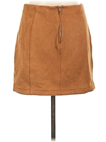 Shinestar Faux Leather Skirt (view 2)