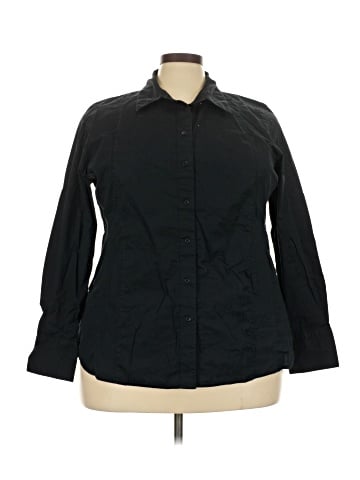 Lane Bryant Long Sleeve Button-Down Shirt (view 1)