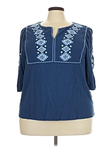 J.Jill 3/4 Sleeve Blouse (view 1)