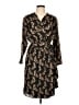 MNG Suit 100% Polyester Paisley Black Casual Dress Size 10 - photo 1
