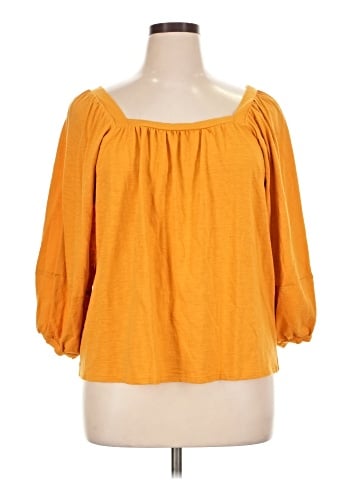 Wrangler Jeans Co 3/4 Sleeve Blouse (view 1)