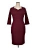 Miusol Solid Burgundy Cocktail Dress Size XL - photo 1