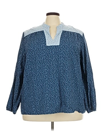 Lands' End 3/4 Sleeve Blouse (view 1)