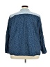 Lands' End 100% Cotton Blue 3/4 Sleeve Blouse Size 3X - photo 2