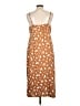 Old Navy 100% Polyester Print Brown Casual Dress Size L - photo 2