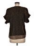 THML 100% Polyester Brown Short Sleeve Blouse Size M - photo 2