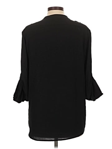 Calvin Klein 3/4 Sleeve Button-Down Shirt (view 2)