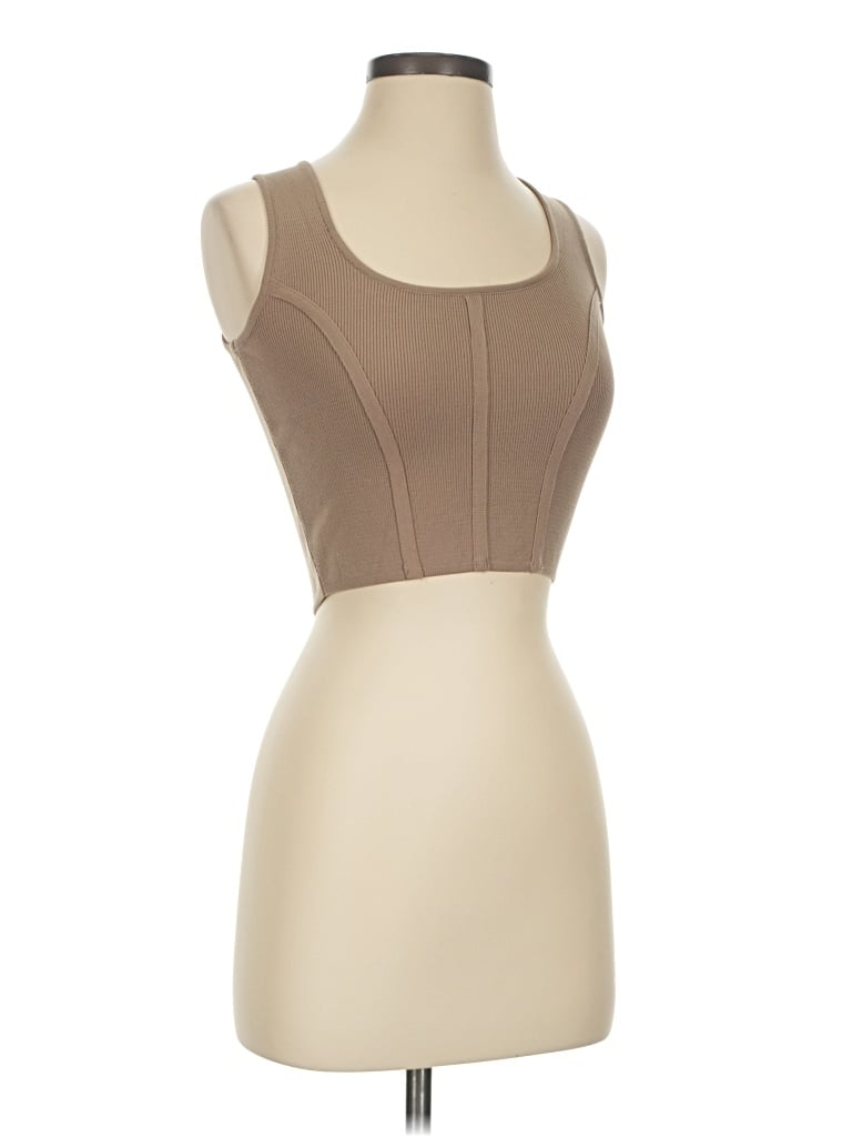 Sincerely Jules Sleeveless T-shirt In Tan