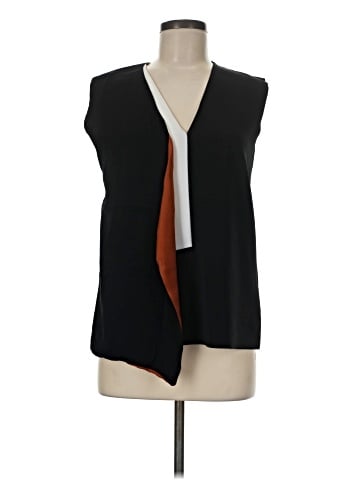 Zara W&B Collection Sleeveless Blouse (view 1)