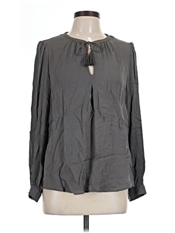 Joie Long Sleeve Silk Top (view 1)