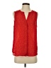 dalia Red Sleeveless Blouse Size S - photo 1