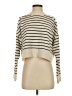 Zara Stripes Ivory Turtleneck Sweater Size S - photo 1