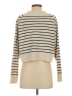Zara Stripes Ivory Turtleneck Sweater Size S - photo 2
