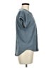 Cable & Gauge Blue Short Sleeve Blouse Size M - photo 4