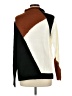 Elan 100% Acrylic Color Block Brown Turtleneck Sweater Size L - photo 2