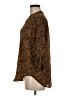 Lush 100% Polyester Animal Print Brown 3/4 Sleeve Blouse Size M - photo 5