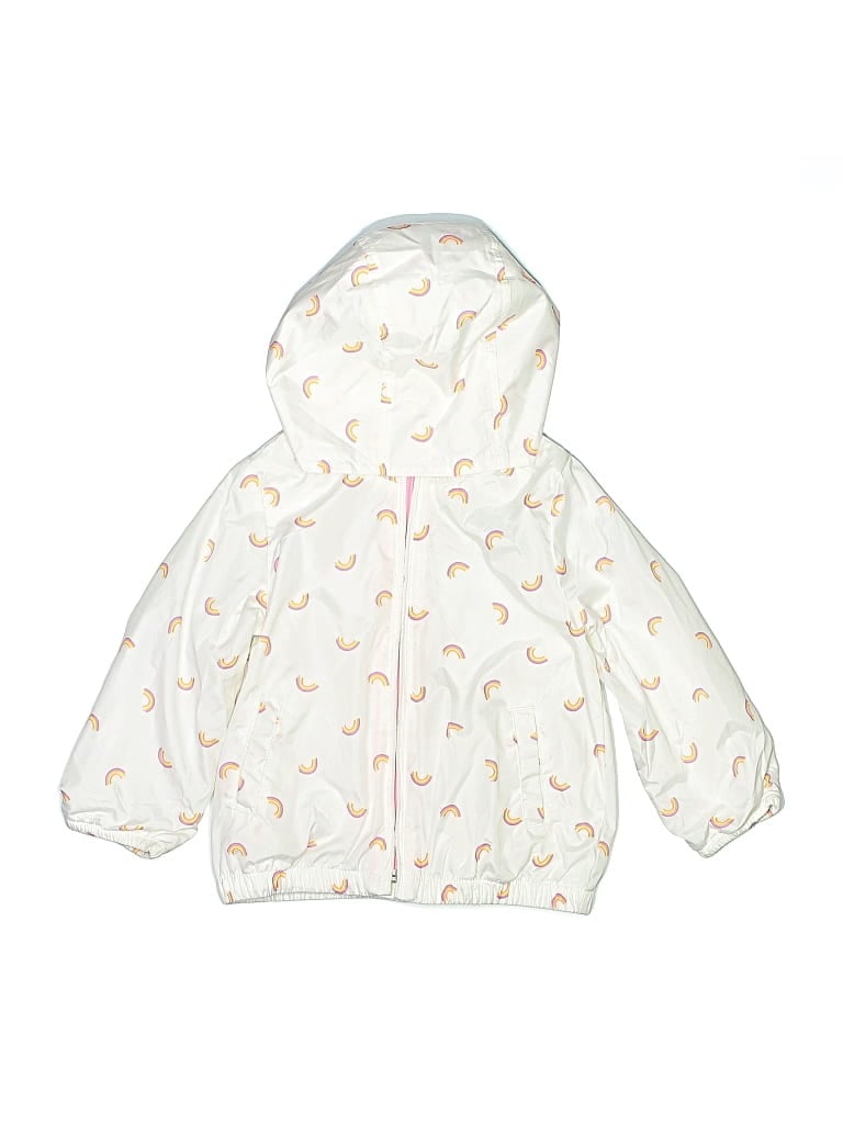 Pre-owned Baby Gap Kids' Raincoat In White
