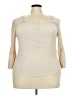 wonderly Ivory 3/4 Sleeve Blouse Size 3X - photo 1