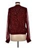 Generation Love 100% Polyester Animal Print Red Long Sleeve Blouse Size M - photo 2