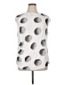 Insight Polka Dots Silver Sleeveless Top Size XL - photo 1