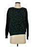 BCBGMAXAZRIA Animal Print Teal Pullover Sweater Size S - photo 1