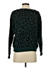 BCBGMAXAZRIA Animal Print Teal Pullover Sweater Size S - photo 2